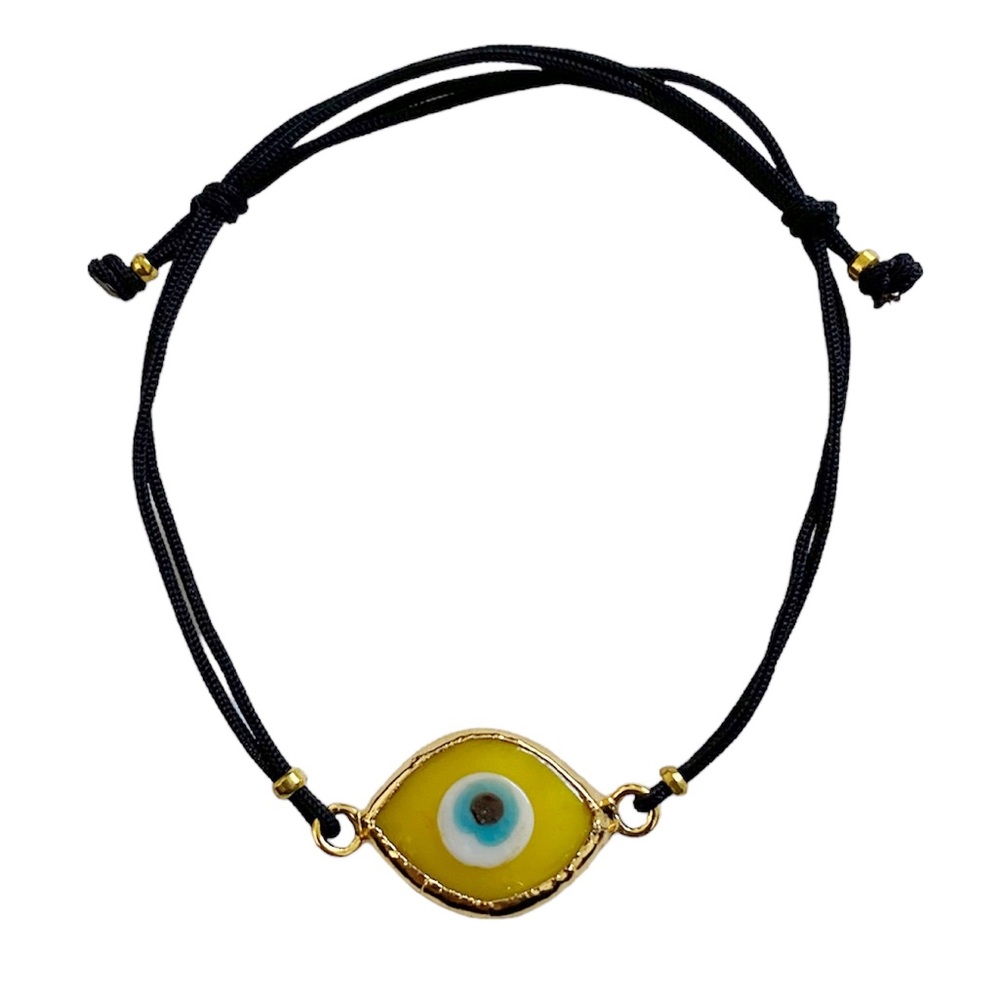 Pure Silver- Evil Eye Protection Bracelet- Handmade. Shape: eyes shape